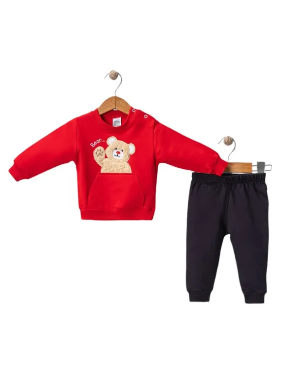 Trening pentru bebelusi, model ursulet | Haine Bebelusi | MiniStyle - Haine Copii | Haine Bebeluși