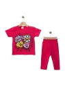 Girls' summer outfit, HEARTS & FLOWERS, cyclamen | MiniStyle® - Children's fashion