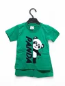 Boys' summer outfit PANDA green | MiniStyle - Give style to your little ones