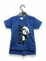 Boys' summer outfit PANDA, blue - MiniStyle® | Online children's fashion