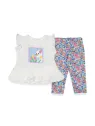 Summer outfit for baby girls, LAMA picture, white