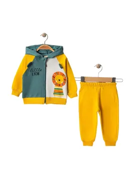 Baby boys' tracksuit, hoodie, LION print