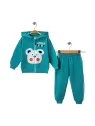 Trening bebelusi, hanorac cu gluga si fermoar, Little Teddy