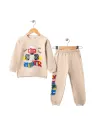 Trening baieti bej, cu Monster Truck, confort si stil