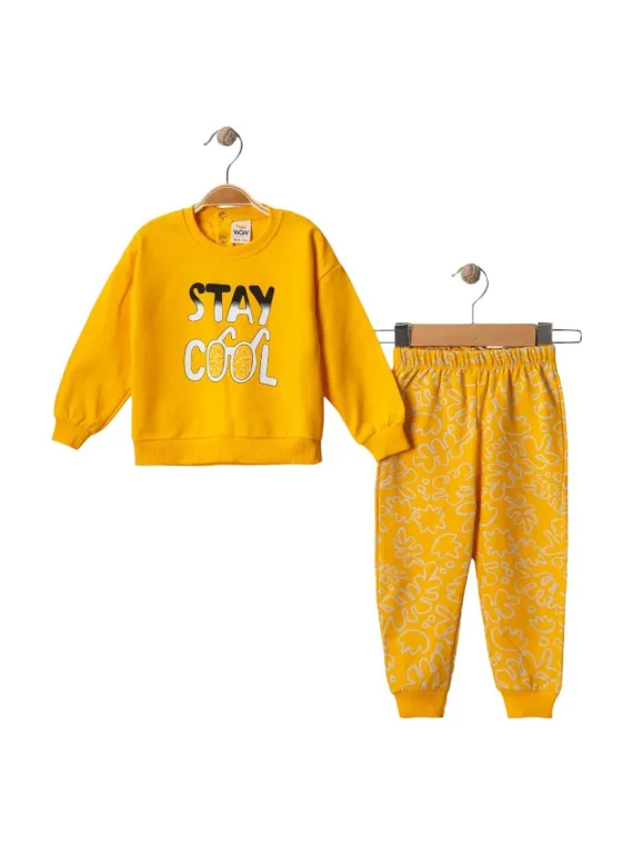 Trening bebelusi, bumbac, STAY COOL, galben, unisex
