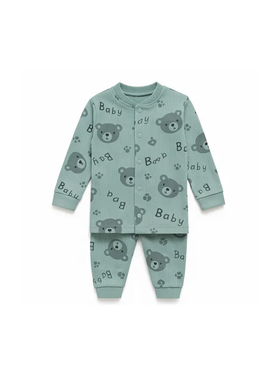 pijama-copii-capse-imprimeu-ursuleti-ministyle-verde-6344