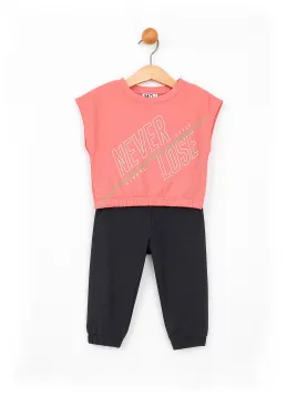compleu-fete-crop-top-ministyle-roz-moda-fetite