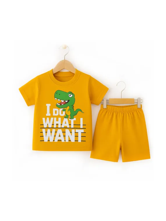 compleu-copii-baieti-ministyle-vara-imprimeu-i-do-what-I-want-galben