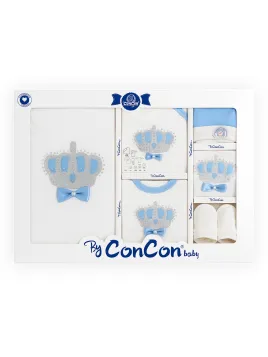 Newborn boy set - Baptism set, 10 pieces, cotton