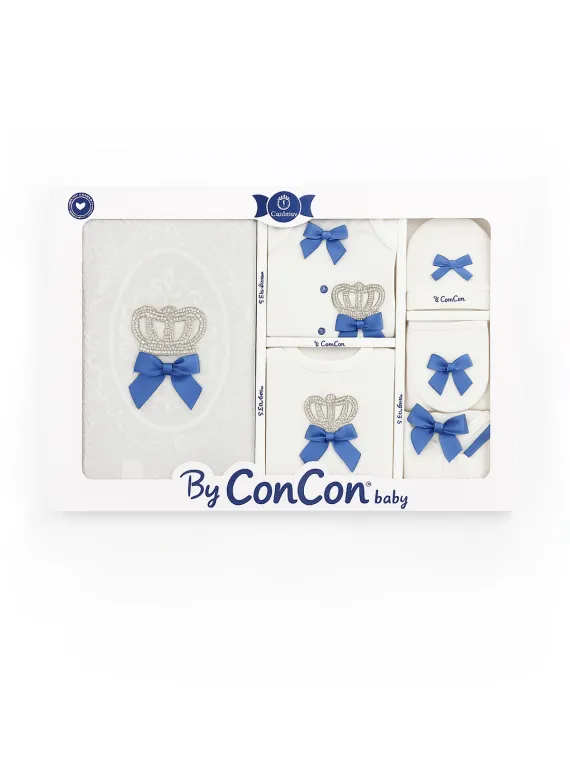 Newborn set for baby boy 0-3 months, Baptism kit, 10 pieces