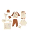 Trusou bebelusi din bumbac organic, unisex, Snowman, bej, ministyle