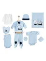 Set trusou baietel albastru 10 piese – iepuras si masina, ministyle