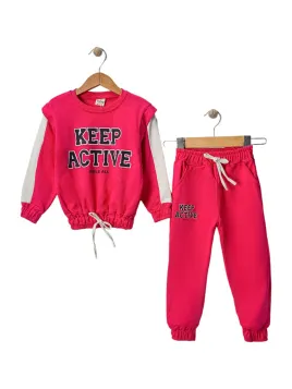 Trening Fete Ciclam Keep Active Smile All, 2 piese- ministyle