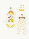 Set 3 piese bebelusi, bumbac, Hello Duck