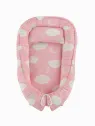 Baby Nest roz, model norisor si luna, 70x48 cm - ministyle