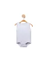 Body maiou alb fetita cu dantela din bumbac fin