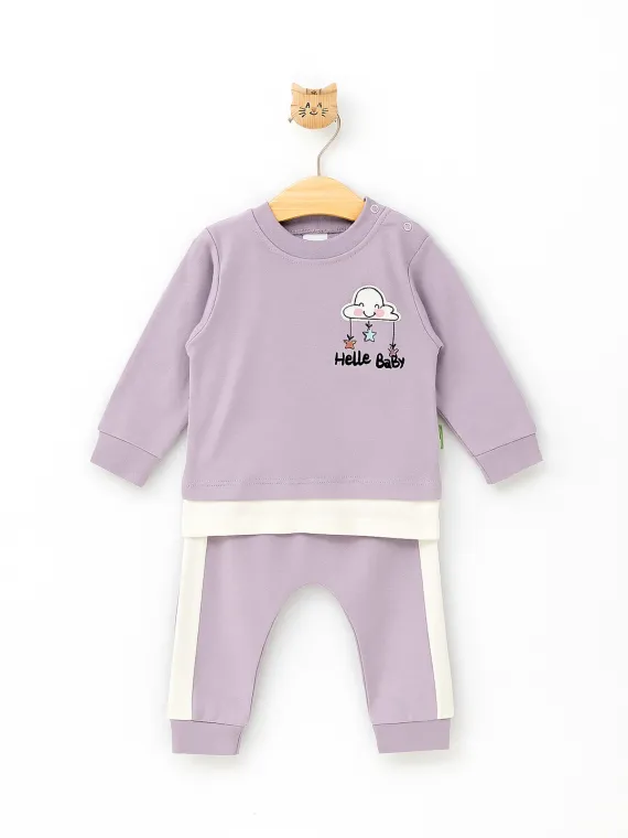 Compleu bebelusi Hello Baby mov 3-18 luni