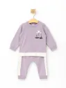 Hello Baby purple cotton set 3-18 months