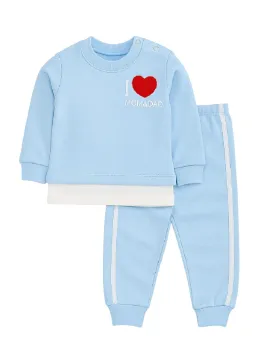 Trening bebelusi I Love Mom Dad bleu 3-12 luni