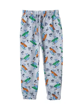 Pantaloni trening baieti 5-8 ani imprimeu Shark