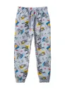 Pantaloni trening baieti 5-8 ani imprimeu martieni