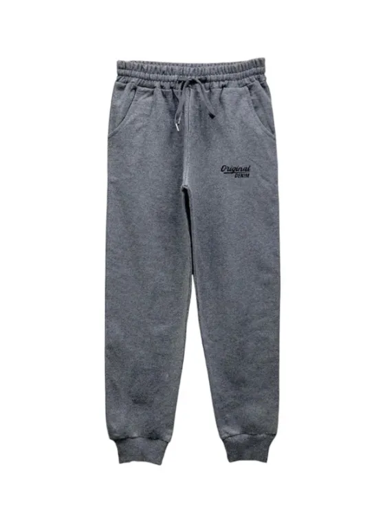Pantaloni trening baieti 5-8 ani gri Original Denim