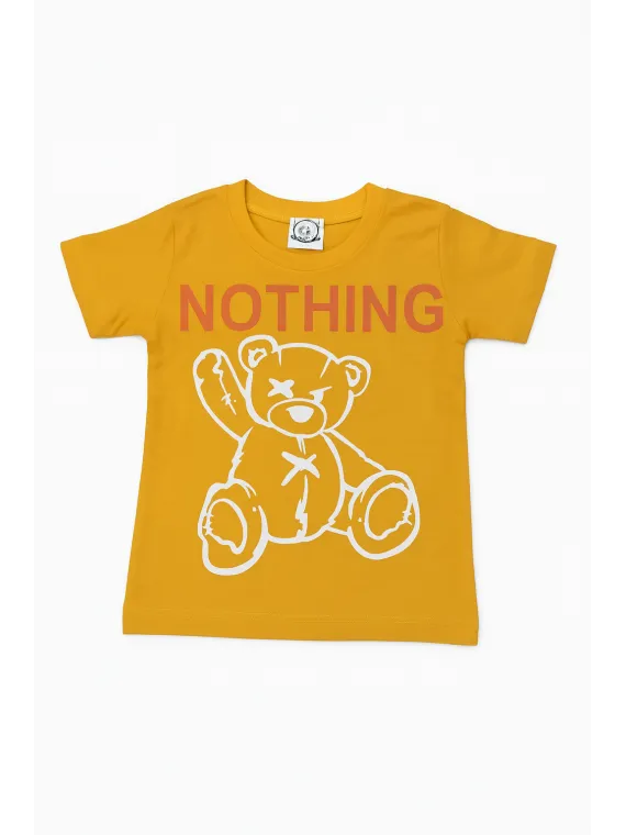 Summer outfit for boys yellow teddy bear 3-6 years