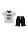 Summer Beach grey boys' summer outfit 3-6 years