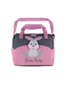 Rain Baby pink gray bunny maternity bag