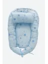 Cosulet bebe, babynest bleu cu stelute