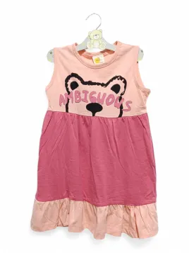 Rochie vara fete roz – Ambiguous cu ursulet