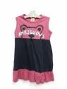 Girls' summer dress pink and black - Ambiguous with teddy bear