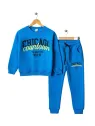 Boys' blue padded tracksuit, Chicago model, 2 pieces