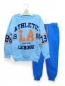 Trening baieti albastru, model LA Athletics, 2 piese